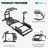 Anman Adjustable Ergonomic PC & Racing Game Chair with Footrest in Black