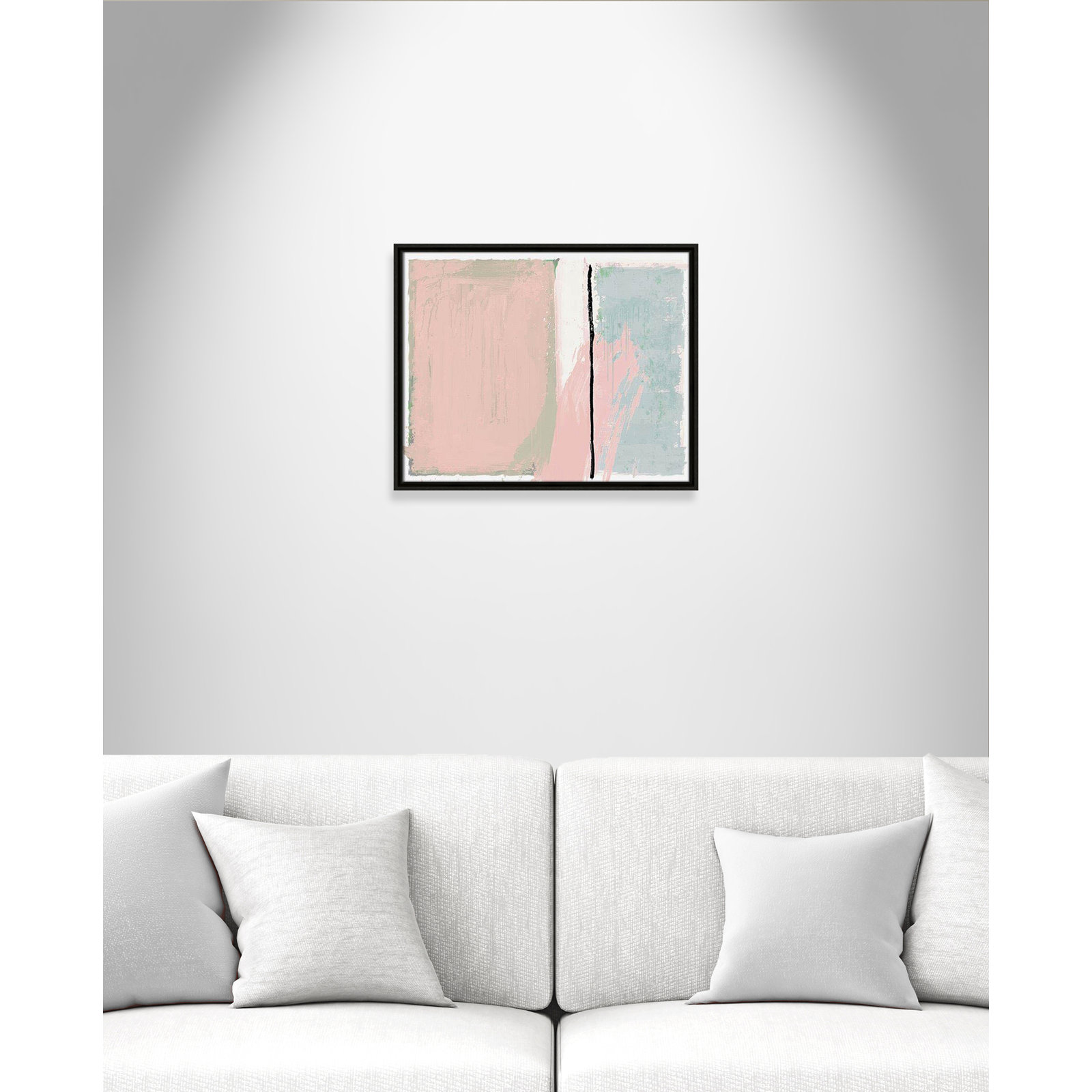 Pastel Opulance Print, 17.5" H x 21.5" W x 2" D, Espresso Floater Framed, No Mat