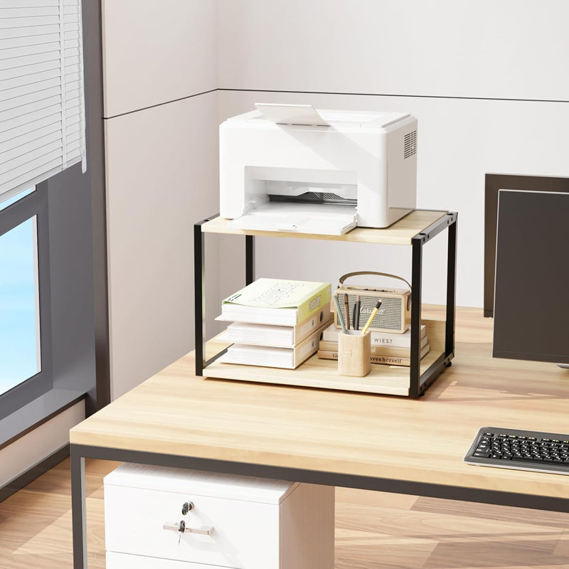 17.72" Printer Stand, Oak