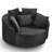 360° Swivel Accent Barrel Chair with Corduroy Upholstery, 5 Throw Pillows, and Adjustable Phone Holder for Comfort and Convenience in Any Room-58285684