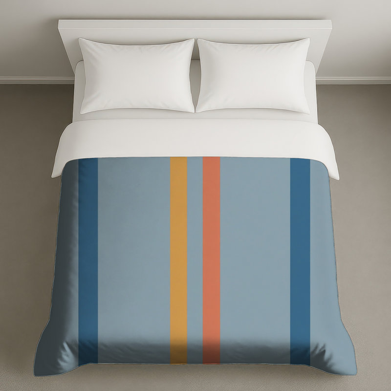 Vertical Stripes Pattern Duvet Covers, Queen
