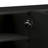 Stylish Thick Wavy Door TV Cabinet With Adjustable Shelves, Cream Style TV Stand With 4 Cabinets For Tvs Up To 75", Solid Media Console With Cylindrical Legs And Cable Holes For Living Room, Black-681533431