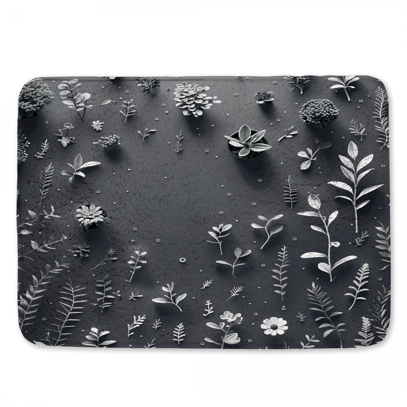Succulent tapis de bain minimaliste pour salle de bain, L 34 po x L 21 po