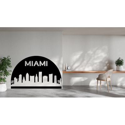 Autocollant en vinyle Miami City Skyline Arch autocollant en vinyle City Miami