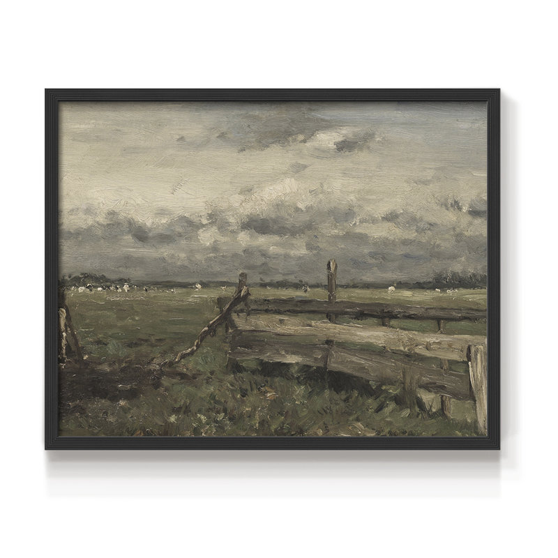 Paysages rétro-CCL-reproduction encadrée, H 16 po x l 20 po, Noir
