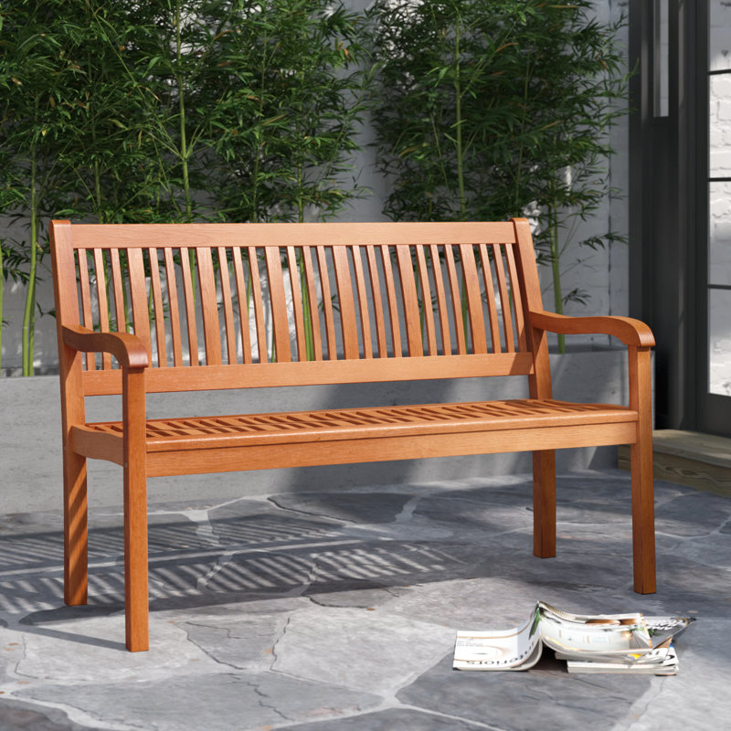 Banc de jardin en bois Kamron