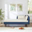 Canapé de rangement 65 po en PU et velours-134381250