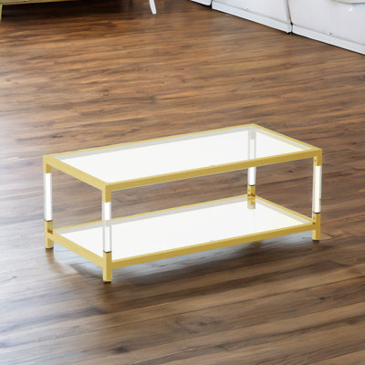 Metal Frame Coffee Table