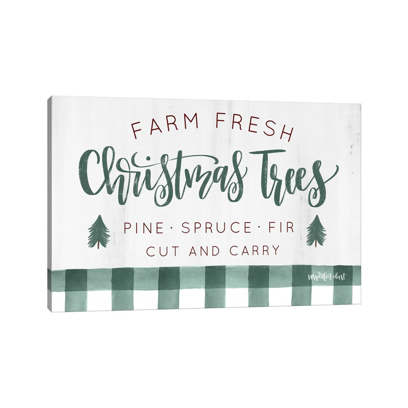 Farm Fresh Christmas Trees by Imperfect Dust - Wrapped Canvas Print, 66.04 cm H x 45.72 cm W x 1.91 cm D