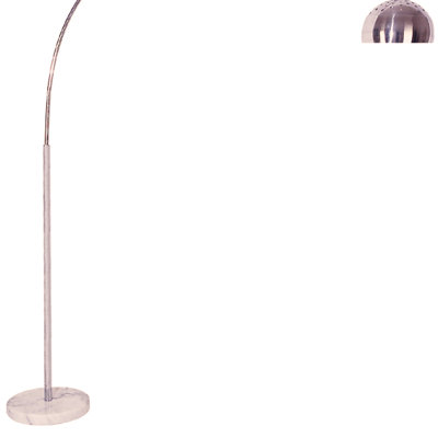 Lampe sur pied 85 po en métal avec base en marbre blanc