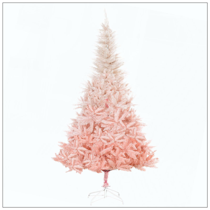 Arbre de Noël artificiel épinette non éclairé avec branches réalistes et 800 pointes, H 5,9 pi