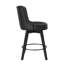 Tabouret de comptoir pivotant rembourré Arleine-92729595-93363830