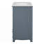 Meuble-lavabo de salle de bain avec lavabo en céramique, meuble-lavabo avec tablette réglable-119986788