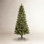 Aldred Pre-Lit Green Cashmere Slim Pine Artificial Christmas Tree with LED Lights