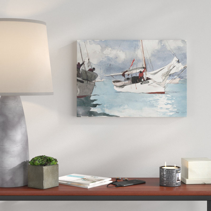 Winslow Homer - Wrapped Canvas Painting, 35cm H x 50cm W