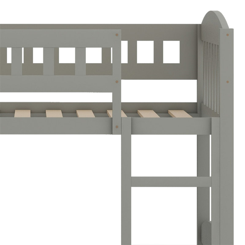 Lit pour enfant Jaevaughn, gris