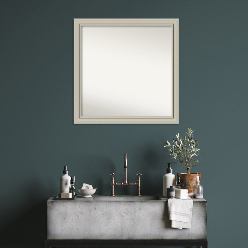 Miroir d'appoint Shaletha, Carré, 30,5 po x 30,5 po