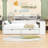 Wood Daybed with Drawers, Desk and Shelves