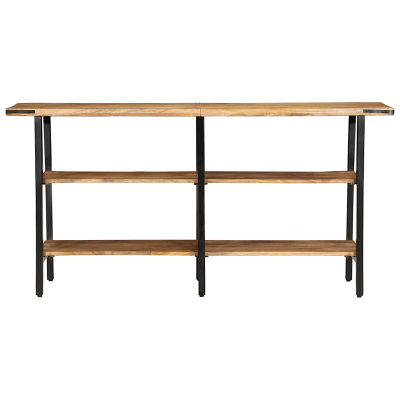 Solid Wood Top Console Table, 70cm H x 140cm W x 35cm D