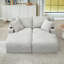 Chaise longue double compressible avec porte-gobelets-738887174