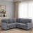L-shaped Sectional Sofa Bed With Pull-out Bed, Storage, Usb Charging And Cup Holder-696007917