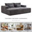 Chaise longue surdimensionnée de 87 po Hokku Designs sans assemblage requis-1179451804