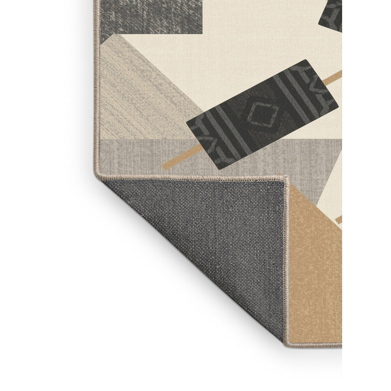 Tapis moelleux moelleux d'inspiration mondiale Clybourn Satay, 2 x 5