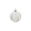 Glass Ball With Tree Pattern Ornament Set of 6 4"Dia. Frost