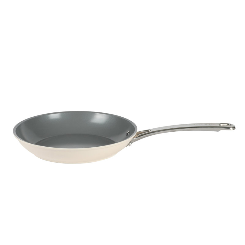 10-Piece Linen White Nonstick Aluminum Cookware Set with Glass Lids