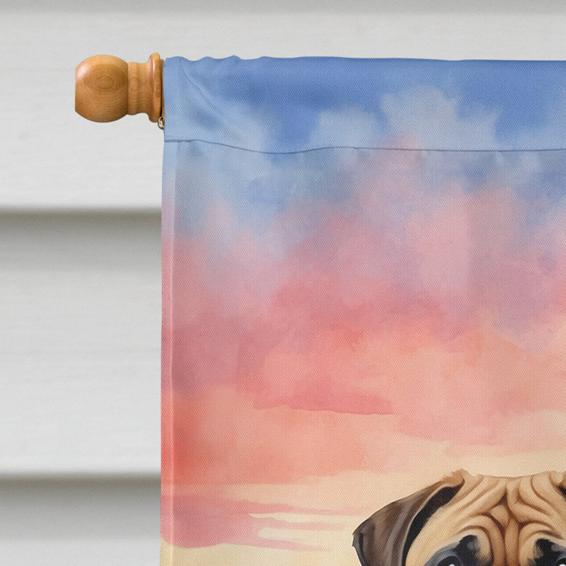 Double Sided 40'' H x 28'' W Polyester Valentine's Day House Flag