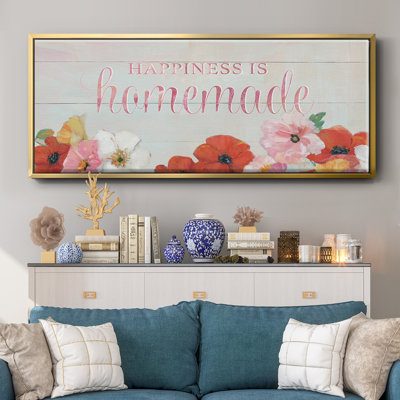 Happiness is Homemade- Framed Canvas