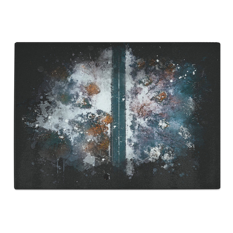 Tempered Glass Dividing the Forest Chopping Board, 28.5 cm x 39 cm