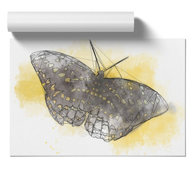 Butterfly Sketch - Frameless Print