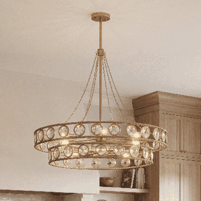 Cologne 12-Light Pendant in Opulent Gold