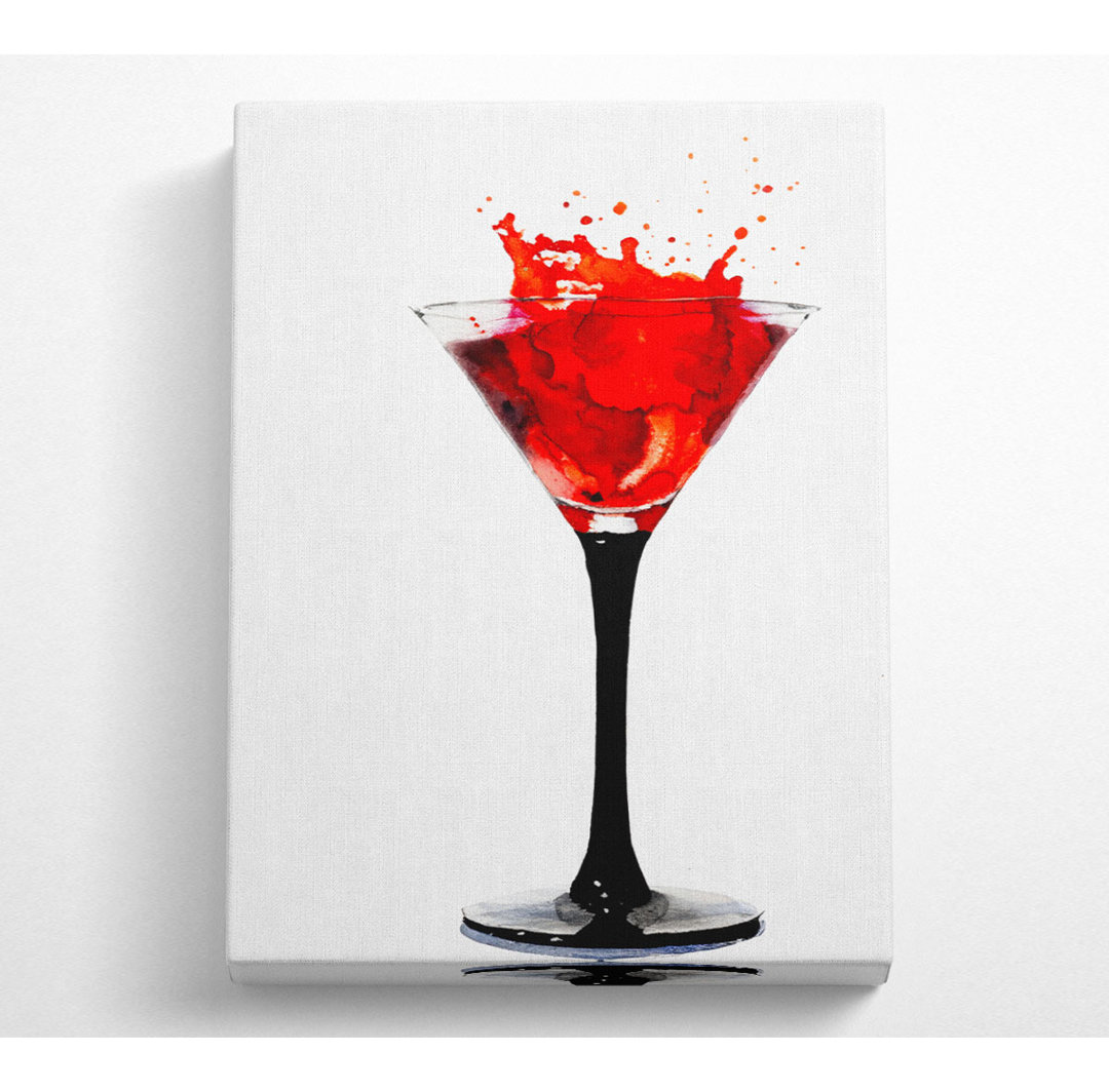 Roter Cocktail Splash - Druck