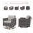 Valenta Hansencamp 4 - Person Outdoor Seating Group With Fire Pit With Swivel Glide Chair And Cushions-287063807