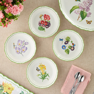 Ensemble de 4 bols à soupe en porcelaine Mirabella, élégants bols légers avec des motifs artistiques, parfaits pour les soupes, les ragoûts, les nouilles, les salades, les repas confortables, les mélanges divertissants et créatifs