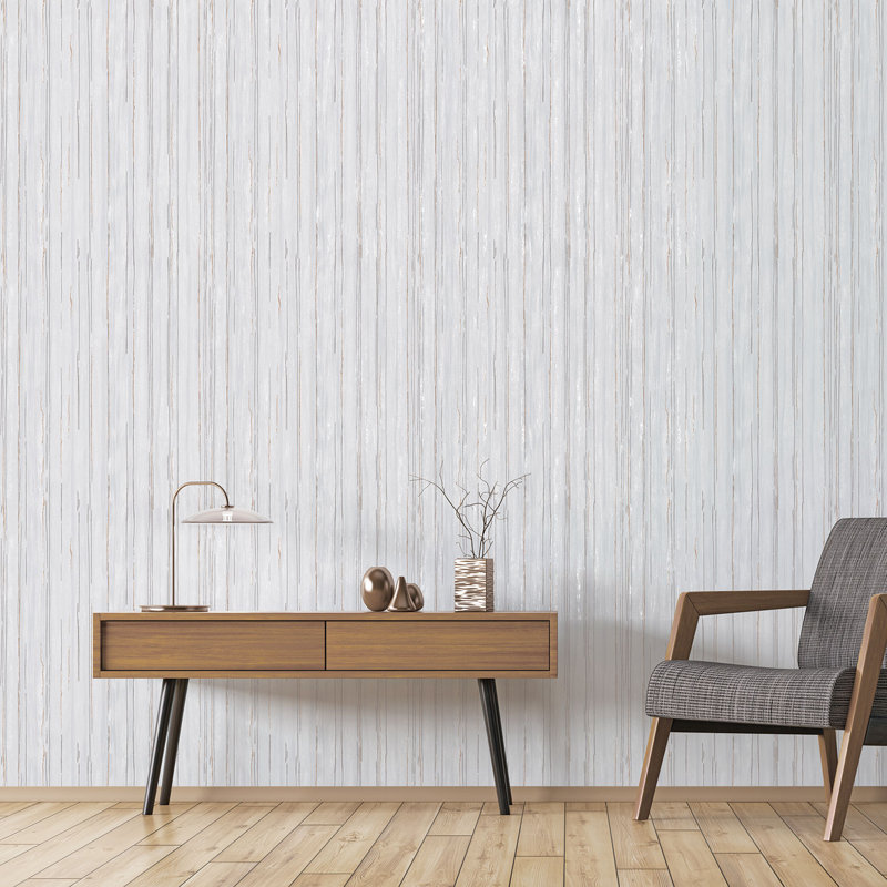 Special FX 2 Glitter Stripe Design Wallpaper Roll, Silver/Gray/Orange