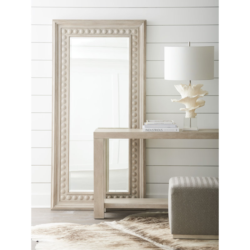 Malibu Flat Beveled Mirror, Warm Taupe