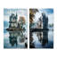 «Castles Dreamy Reflections», 2 pièces sur toile-2134873368-2134873382
