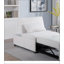 Canapé-lit contemporain en tissu Sherpa