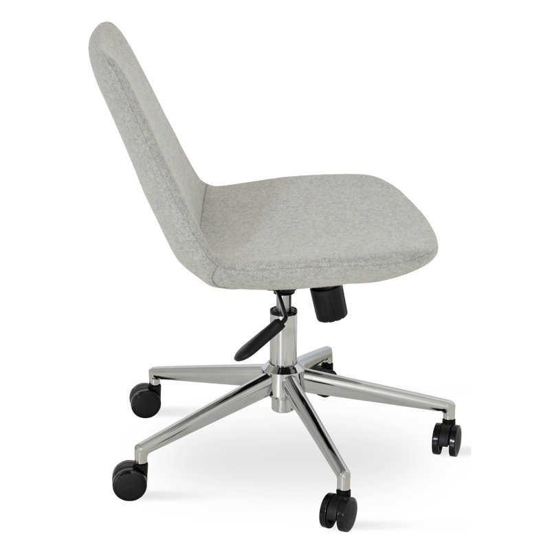Chaise de bureau Eiffel, Laine argentée