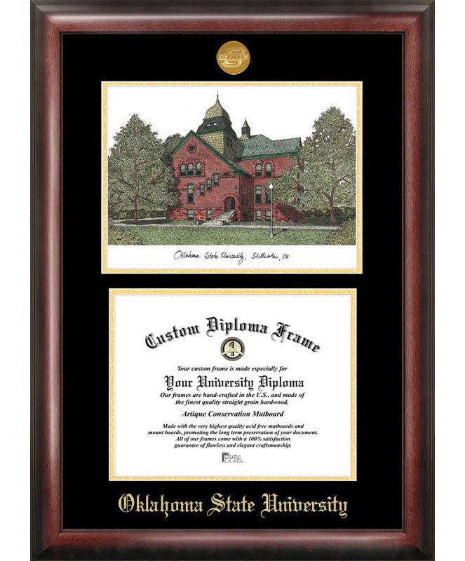 Cadre photo oklahoma state cowboys diplômé NCAA