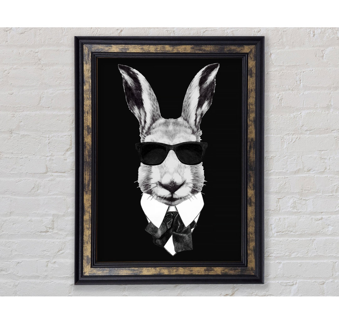 Mafia Rabbit - Einzelner Bilderrahmen Kunstdrucke