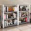 121.92 cm H x 91.44 cm W Steel Etagere Bookcase-1644352327
