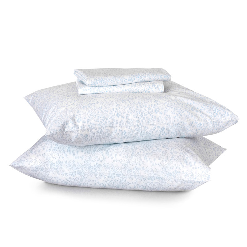 Ensemble de draps en percale 100% coton 200 fils Orly Botanical, Grand
