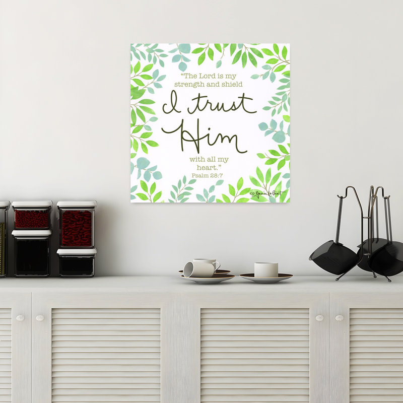 «I Trust him», art contemporain abstrait, H 18 po x l 18 po