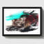 Chocolate Labrador Dog - Framed Print