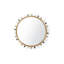 Zoe Round Brass Mirror