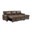 Makynzie 3 Seater Faux Leather Sofa Bed-1078460984